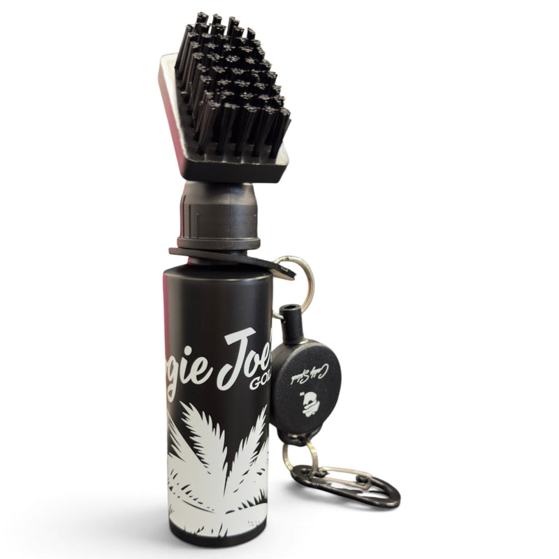 Logie Joe's x Golf Caddy Splash™ Water Brush | 4 oz Refillable Golf Club Cleaner | Retractable Clip, Strong Bristles & Golf Bag Attachment