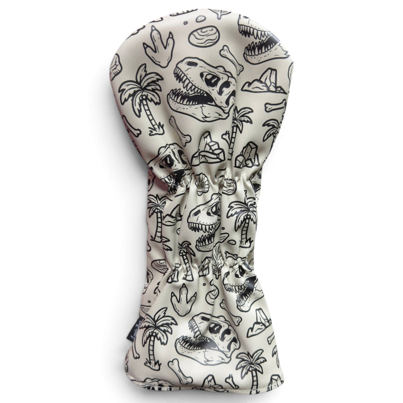 "Fossil Fairways" Driver Headcover – Premium Faux Leather Driver Cover – Elastic Fit – Embroidered Letters