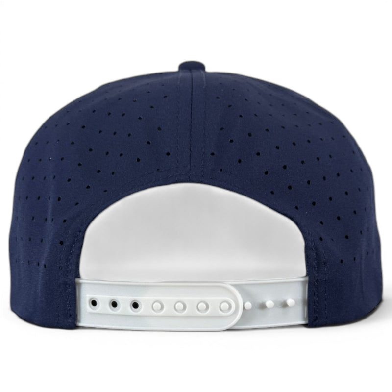 Zero Chill Yeti Golf Hat | Snapback Cap | Built-in Magnetic Ball Marker Holder + Marker Included | Adjustable Navy Abominable Snowman