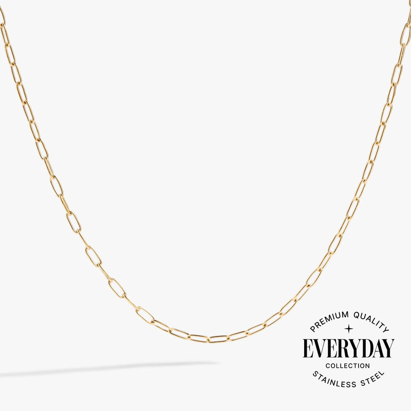 Paperclip Charm & Layering Necklace