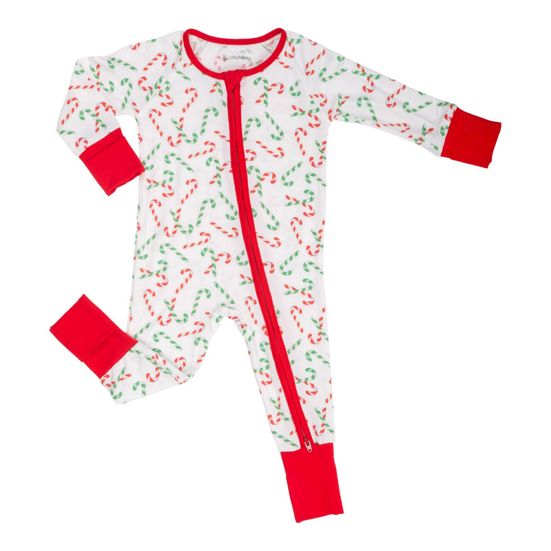 Hooked on the holidays Baby Bamboo Pajamas, 2-Way Zipper Romper