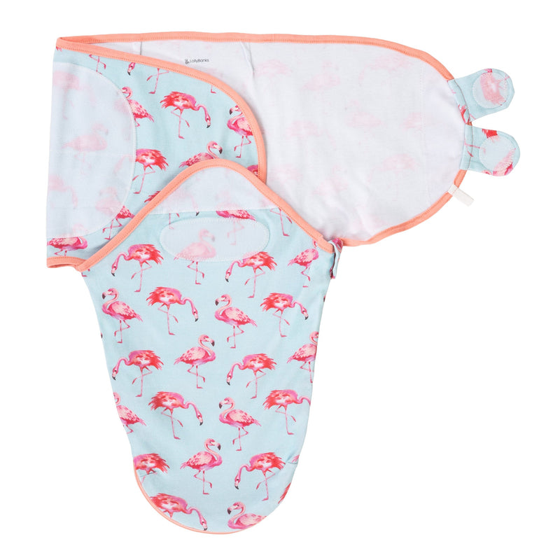 Flamingo Baby Sleep Swaddle 100% Organic Cotton
