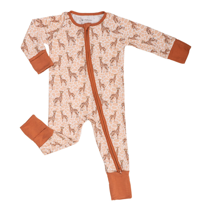 Gentle Giant Baby Bamboo Pajamas, 2-Way Zipper Romper