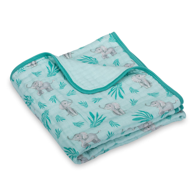 Elephantastic Muslin Baby Blanket