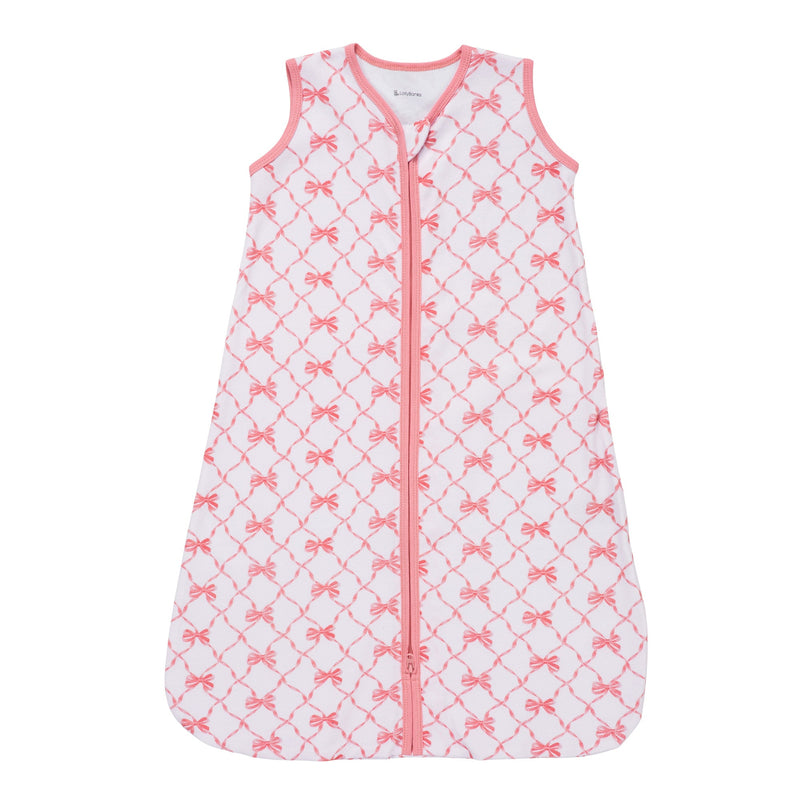 Beautiful Bows Baby Sleep Sack, 100% Organic Cotton