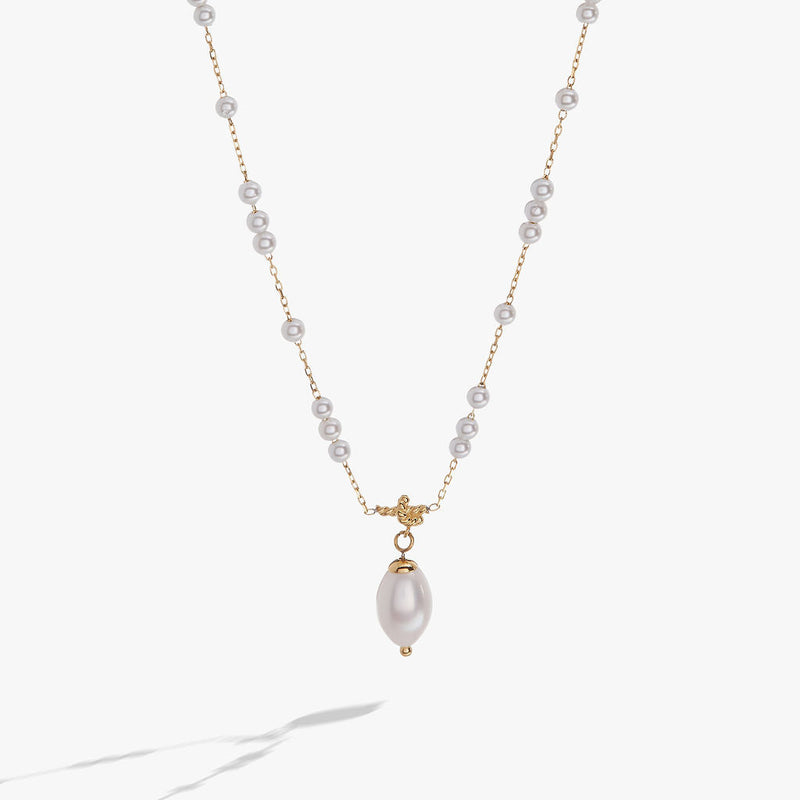 Mother of Pearl Beaded Necklace