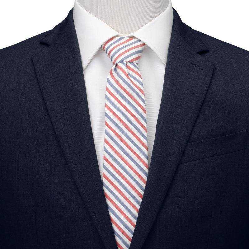 Marvel Captain America Striped White Men's Tie