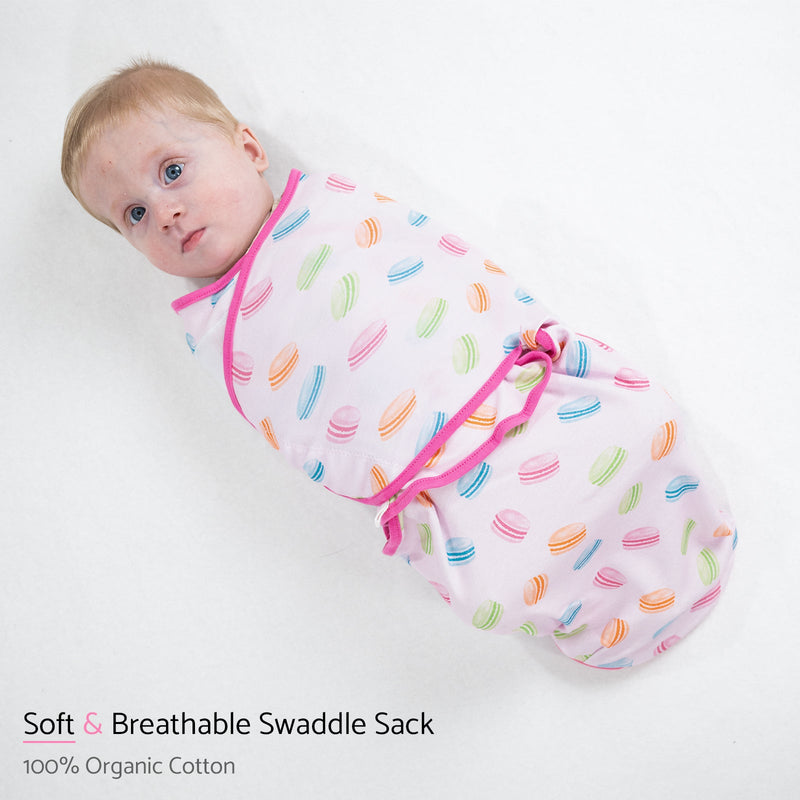 Le Macaron Baby Sleep Swaddle 100% Organic Cotton