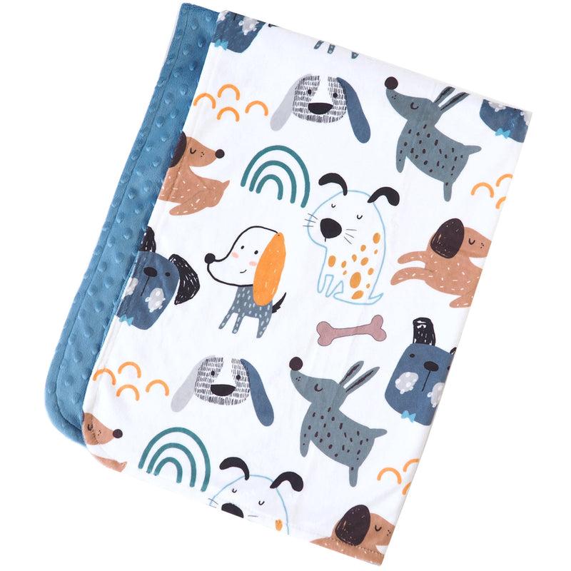 Minky Baby Blanket My Best Friends (Dogs)