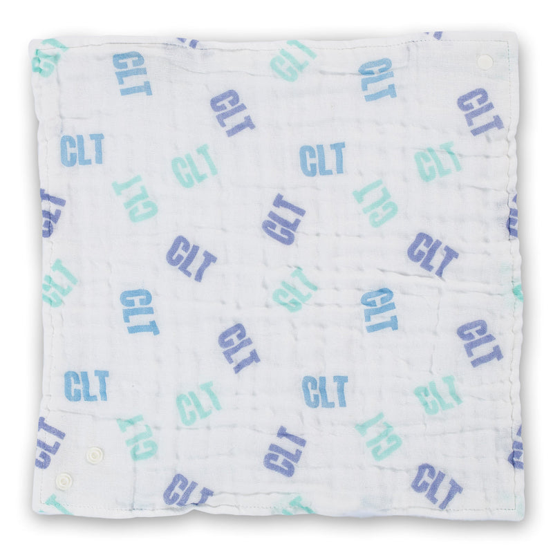 CLT - Charlotte, NC Muslin Cotton Bib