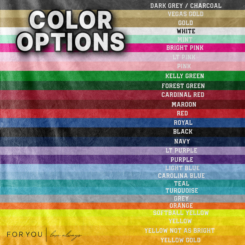 Block Repeat Name - Choose your colors and font - Personalized Pillowcase