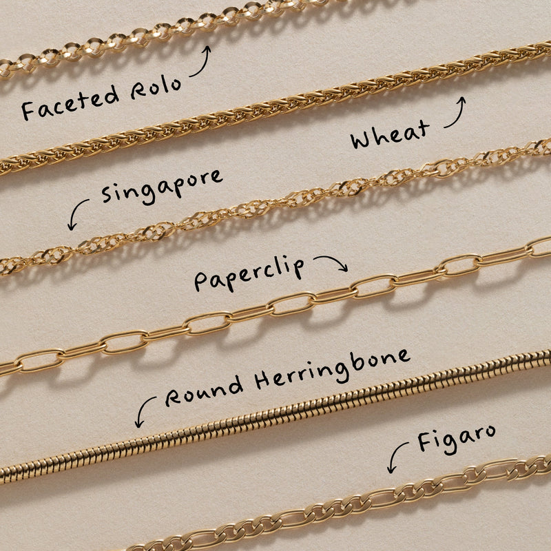 Wheat Chain Charm & Layering Necklace