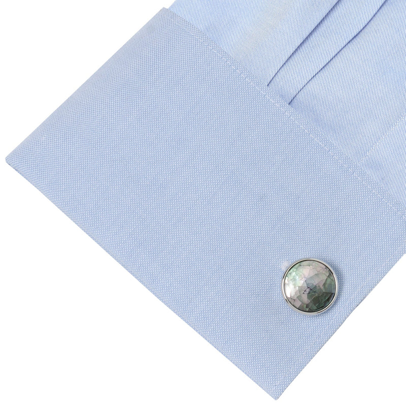 Mosaic Smoke Mother of Pearl Cufflinks