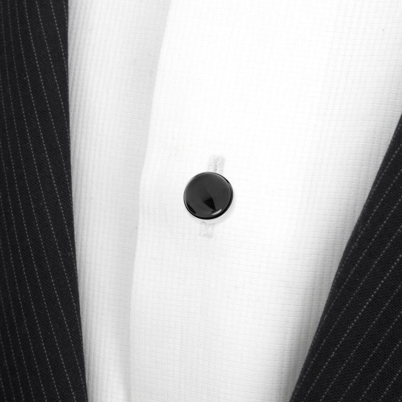 Silver and Onyx 5-Studs