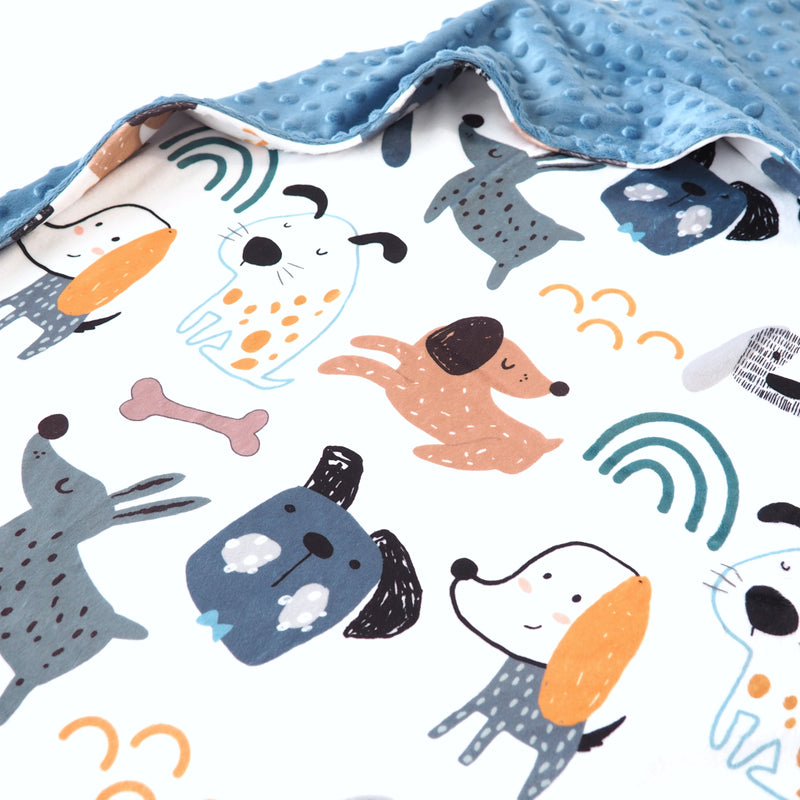 Minky Baby Blanket My Best Friends (Dogs)