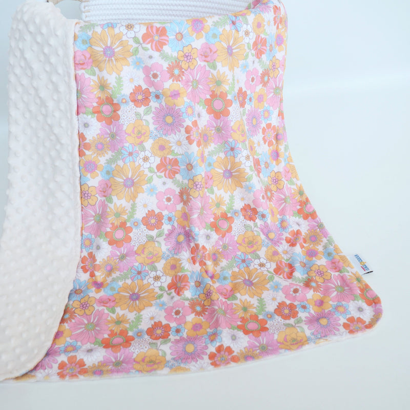 Baby & Toddler Minky Blanket - Retro Floral