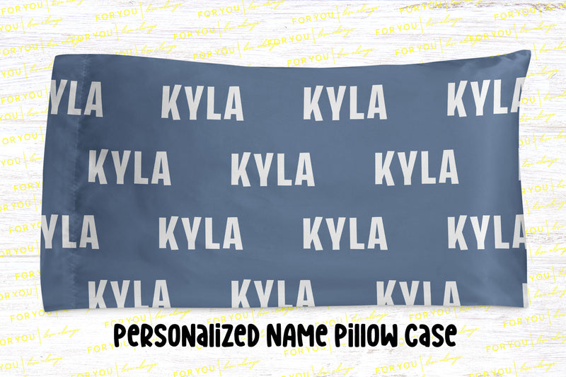 Handwritten Repeat Name - Choose your colors and font - Personalized Pillowcase