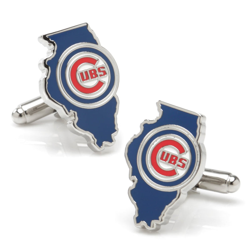 MLB Chicago Cubs State Shaped Cufflinks