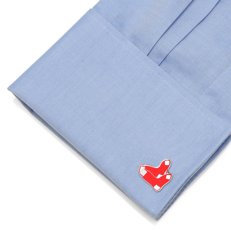 MLB Boston Red Sox Cufflinks and Tie Bar Gift Set