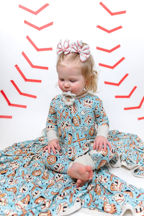 BASEBALL SMILEY DREAM BLANKET
