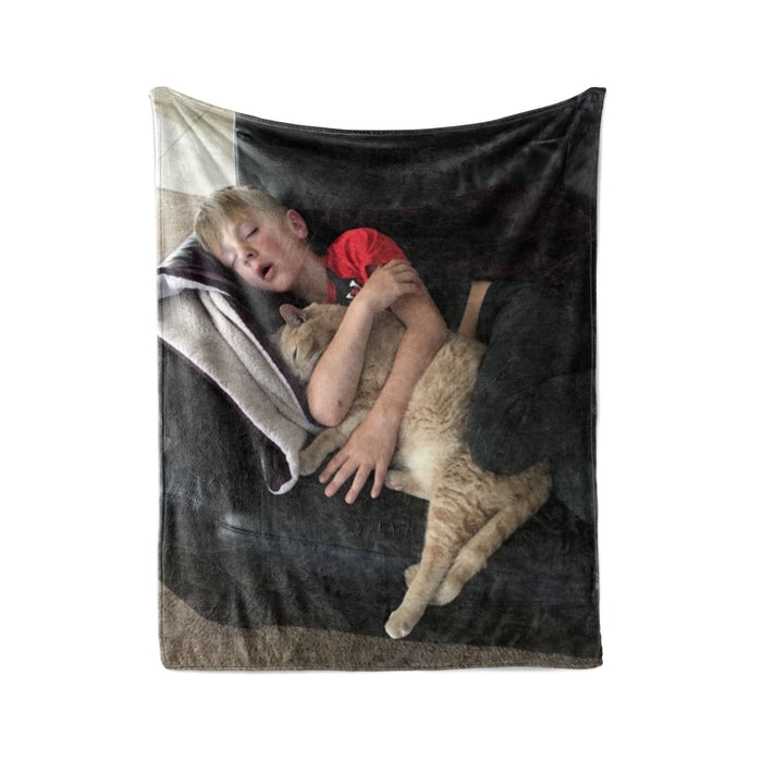 Single Pet Photo Blanket - Personalized Blanket