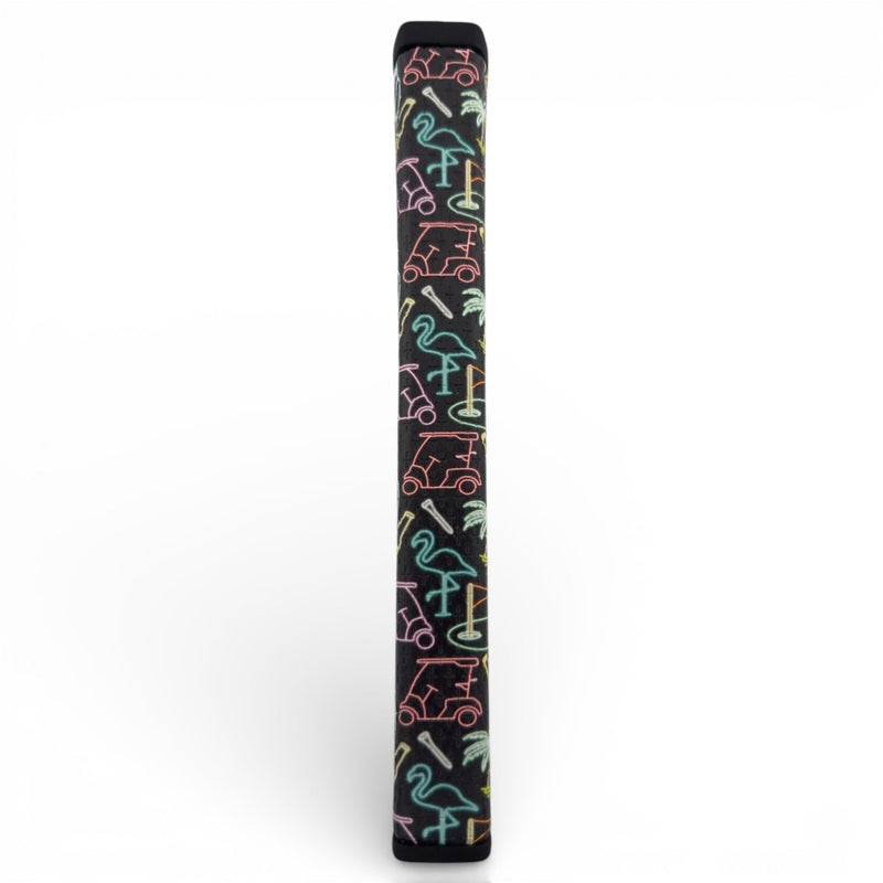 Miami Slice Putter Grip | 2.0 Pistol Grip | Premium PU Material | Soft Tacky Feel | Golf Putter Grip – Neon Slice Design
