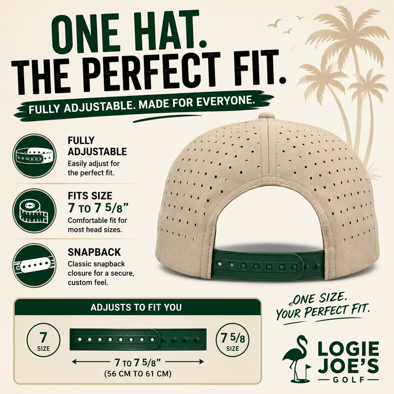 Aerobic Angel Golf Hat | Snapback Cap | Built-in Magnetic Ball Marker Holder + Marker Included | Adjustable | Yoga