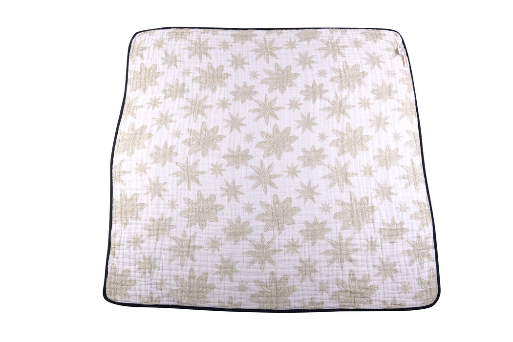 Pyramid And Boho Fields Cotton Muslin Newcastle Blanket