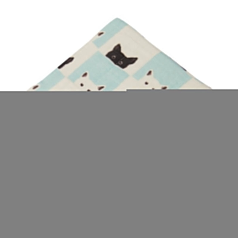 Peek-A-Boo Cats and White Bamboo Muslin Newcastle Blanket