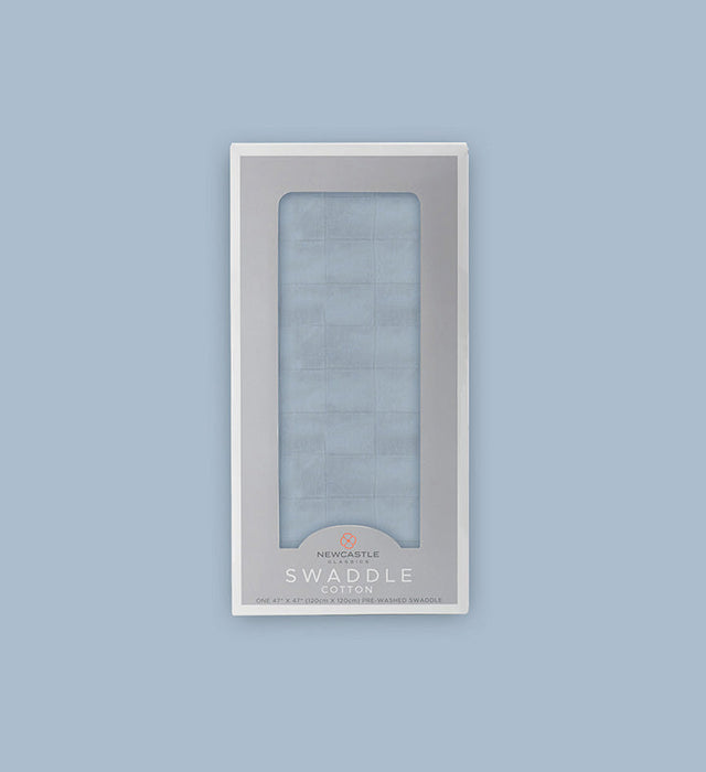 Blue Fog Cotton Swaddle