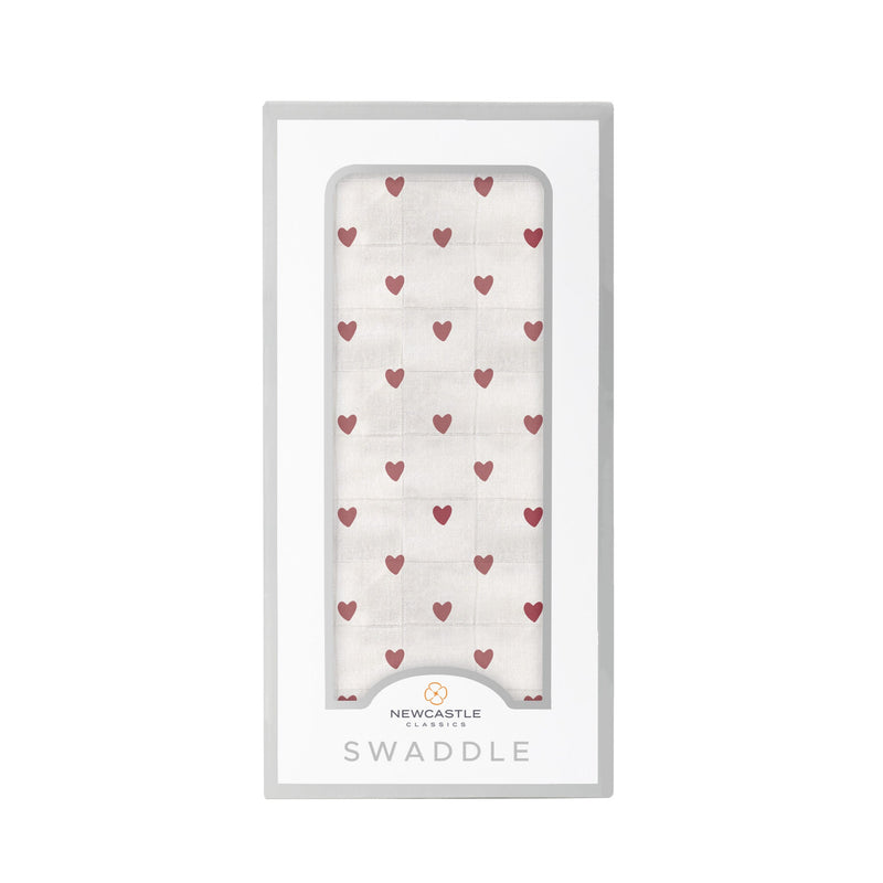 Two Hearts Bamboo Swaddle