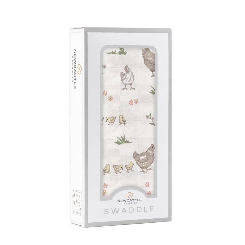 Farm Chickens Bamboo Swaddle