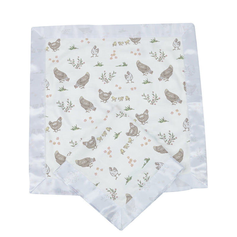 Farm Chickens Bamboo Newcastle Blankie