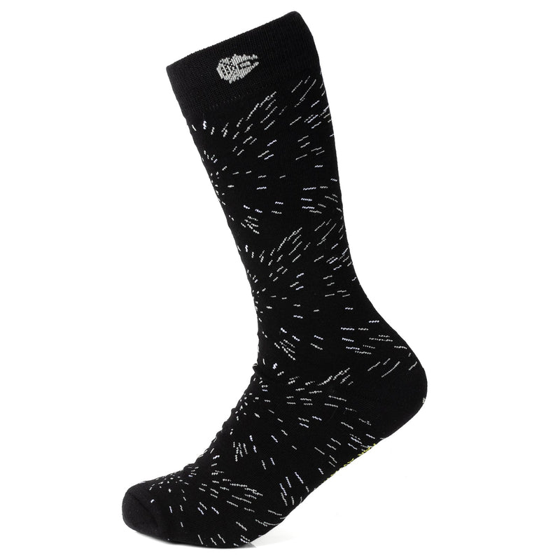 Star Wars Hyperspace Black Dress Socks and Rebel Crest Lapel Pin Gift Set
