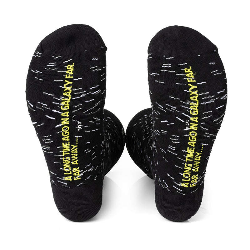 Star Wars Hyperspace Black Dress Socks and Rebel Crest Lapel Pin Gift Set