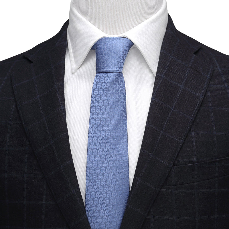 Star Wars Darth Vader and Stormtroopers Imperial Force Blue Tie