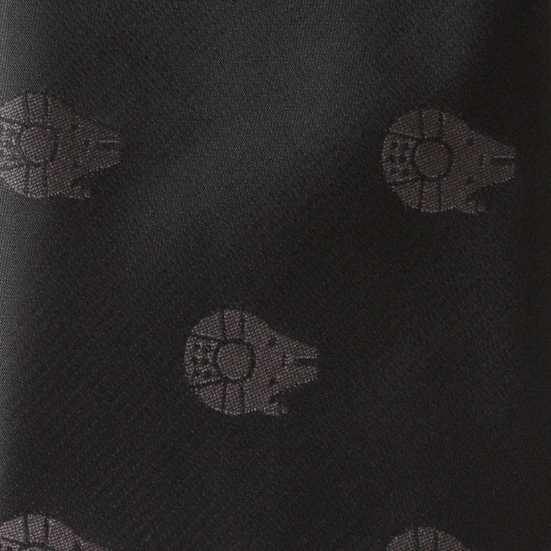 Star Wars Millennium Falcon Black Tonal Tie