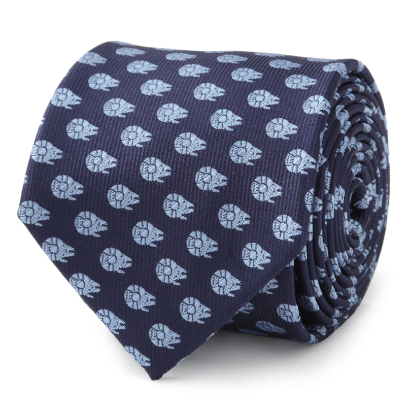 Star Wars Millennium Falcon Blue Tonal Tie