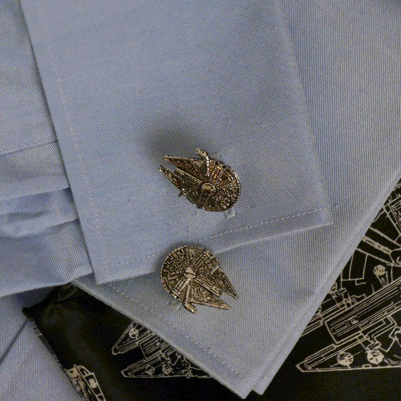 Star Wars Millennium Falcon 3D  Cufflinks