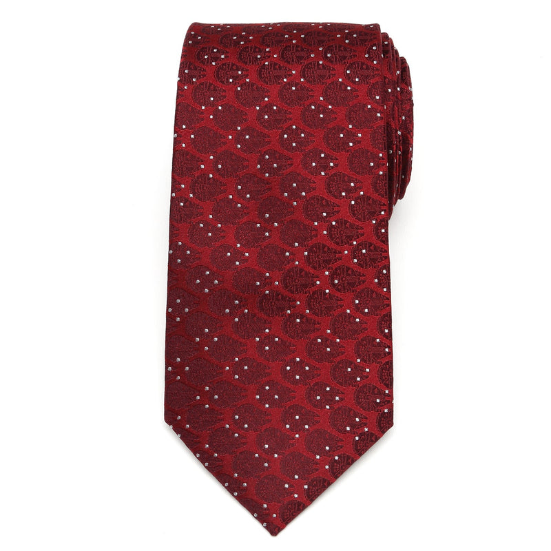 Star Wars Millennium Falcon Red and White Dot Tie