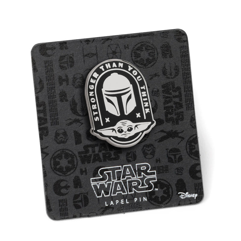 Star Wars Mandalorian and Grogu Stronger Than You Think Lapel Pin