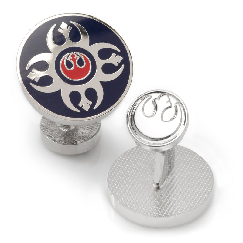 Star Wars Rebel Alliance Starbird Crest Blue and Red Cufflinks