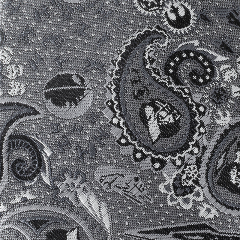 Star Wars Darth Vader Gray Paisley Tie