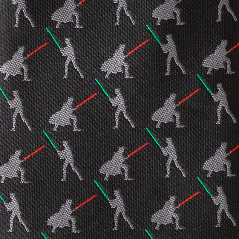 Star Wars Darth Vader and Luke Skywalker LIGHTSABER Battle Black Tie