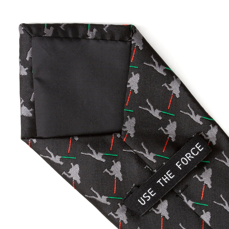 Star Wars Darth Vader and Luke Skywalker LIGHTSABER Battle Black Tie