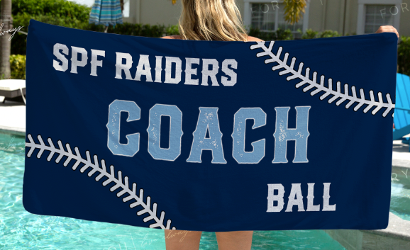 SPF RAIDERS BASEBALL TOWEL