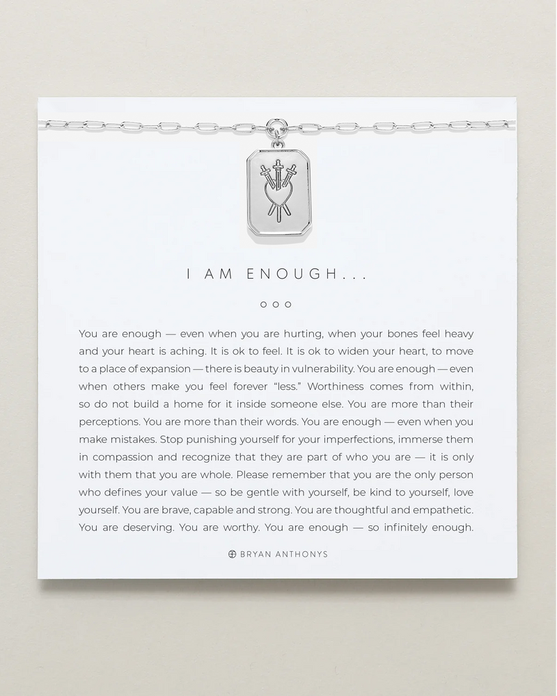I Am Enough Statement Necklace