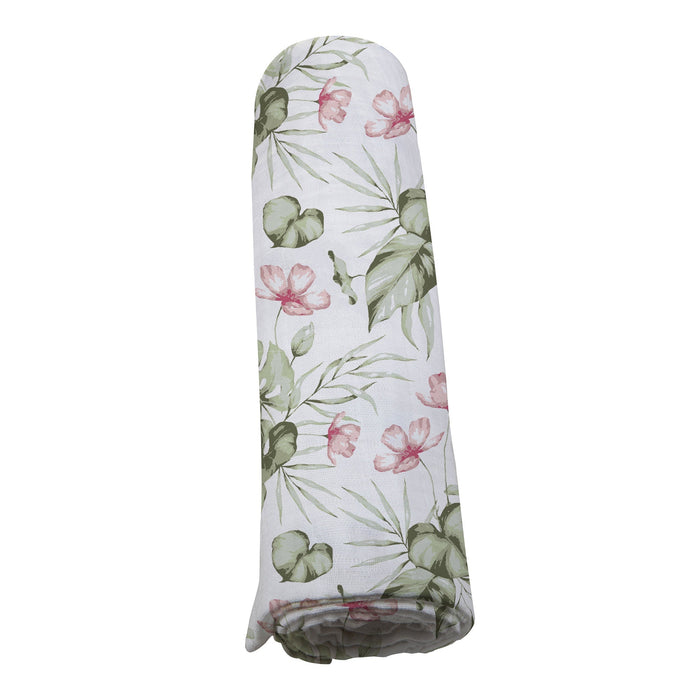 Silver Pink Orchid Swaddle