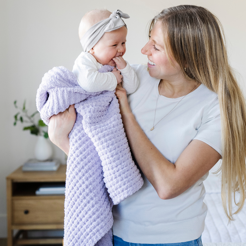WAFFLE KNIT TODDLER BLANKETS