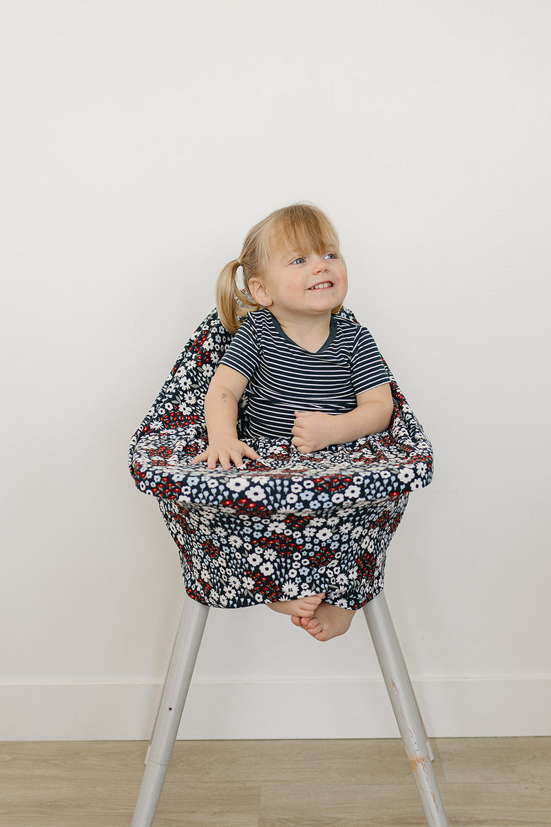 Americana Floral Ribbed Bamboo Multi-Use Cover